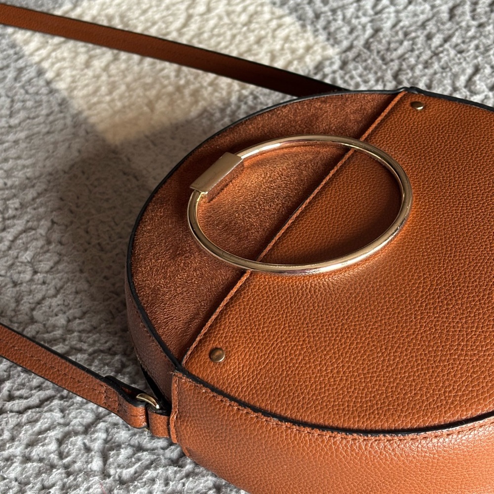 H&M Tan Crossbody Bag with Circular Design